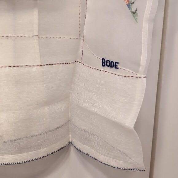 Bode NWT Sheer Pagoda Shirt Silk Linen Men's XS/S - Picture 9 of 11